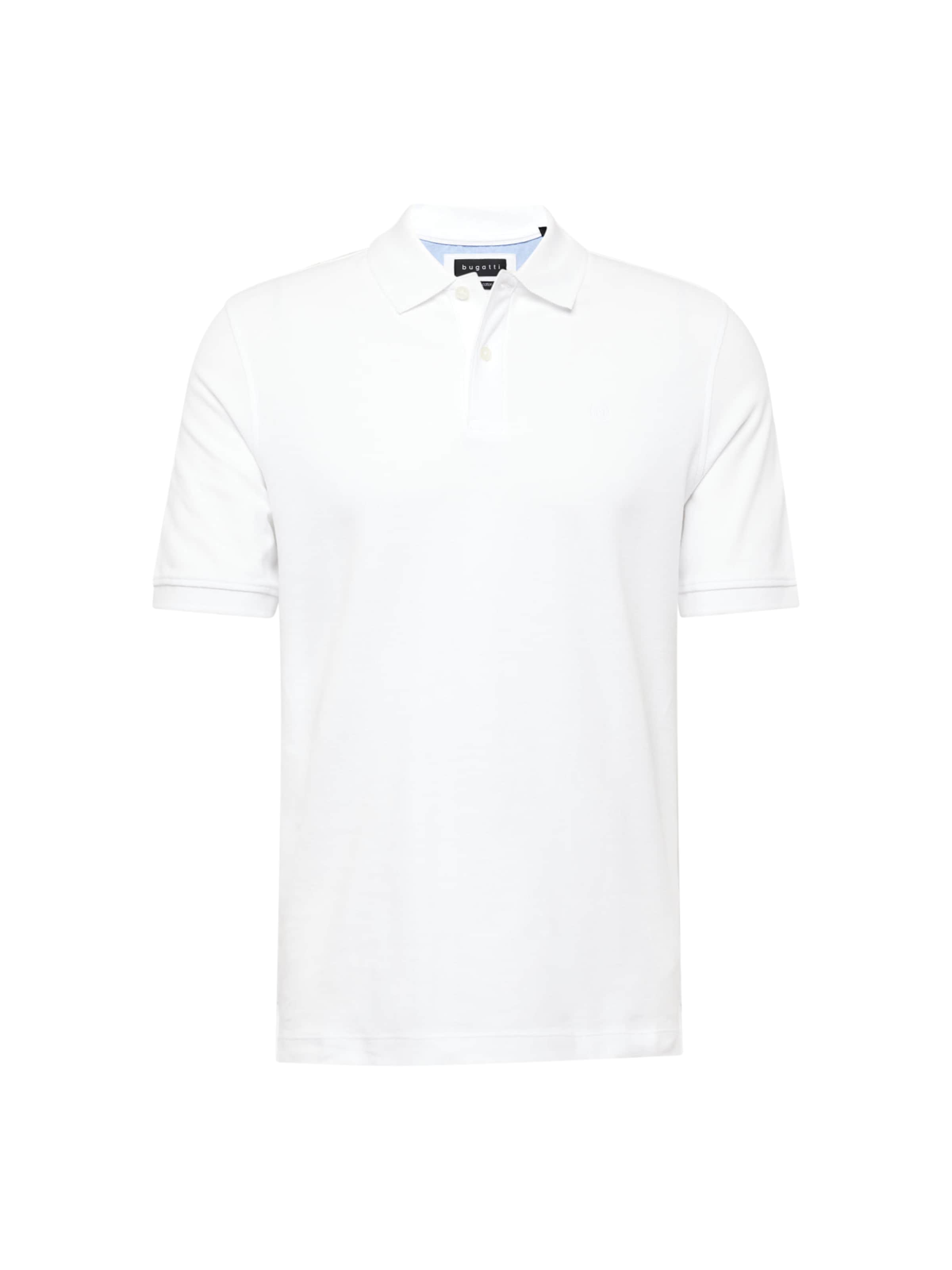 Tricou de la bugatti pe alb: față