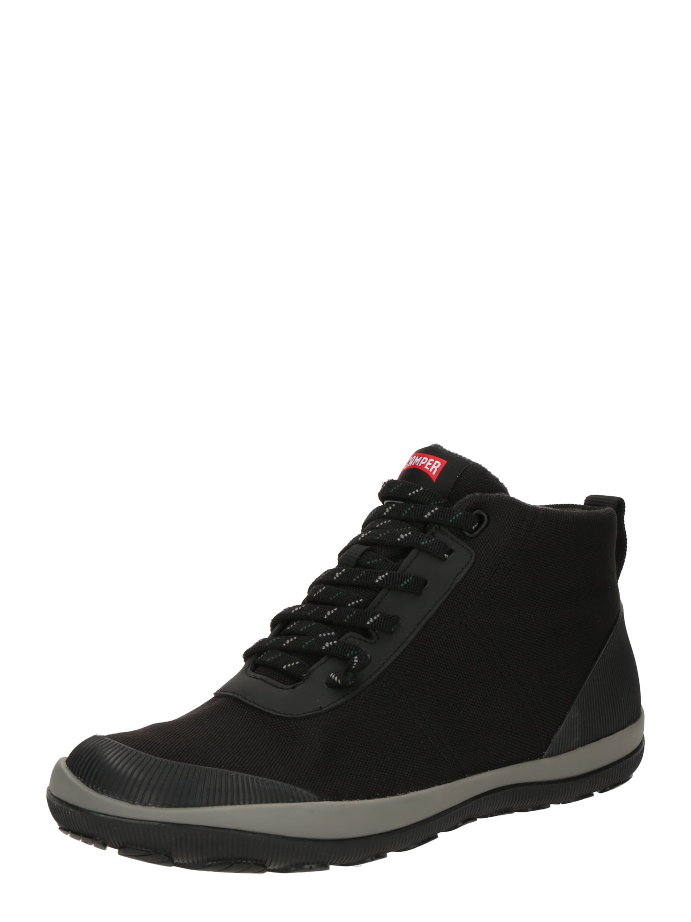 CAMPER - Bota com atacadores 'Peu Pista' em preto: frente