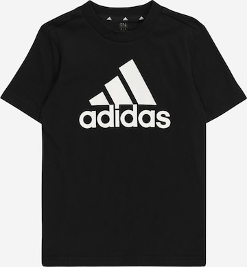 ADIDAS SPORTSWEAR Performance Shirt 'Essentials Logo' in Black: front
