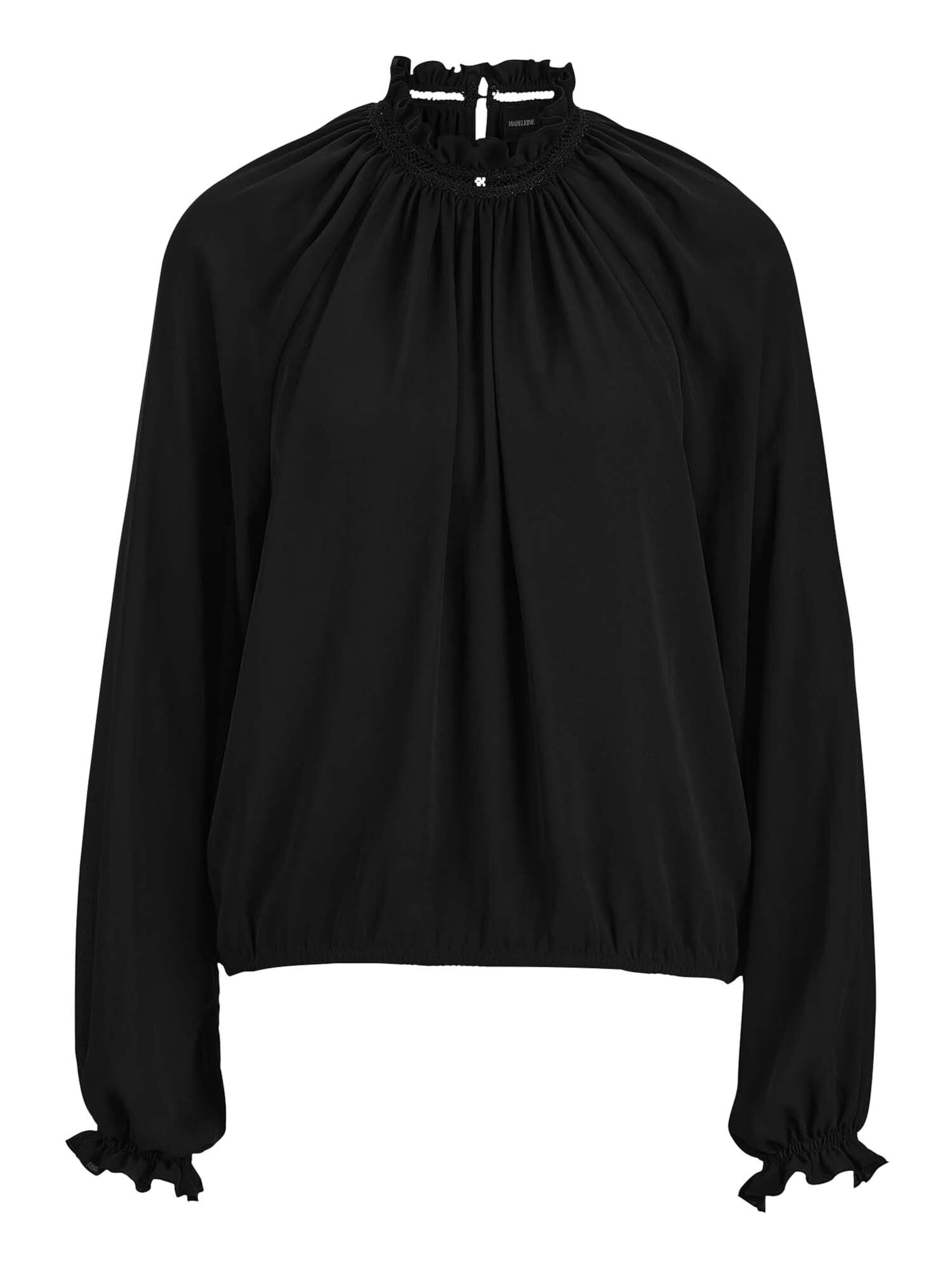 MADELEINE Bluse in Schwarz: Vorderseite