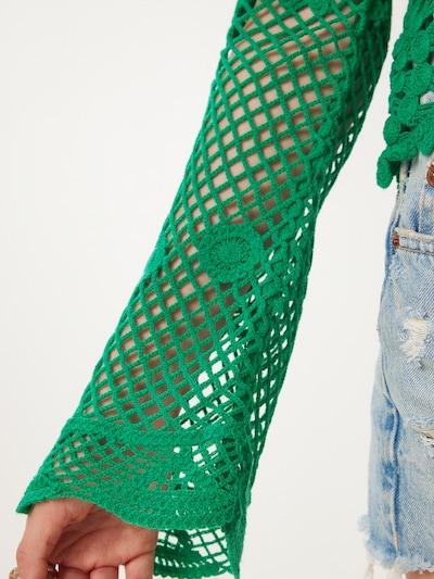 Happiness İstanbul Pull-over en S-M en vert foncé, Vue avec produit