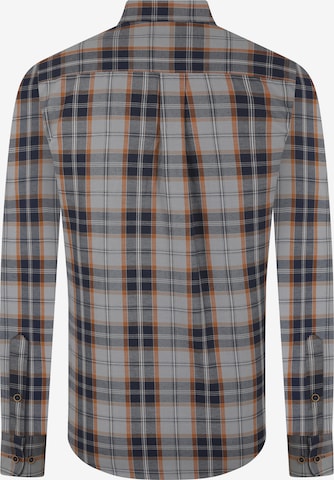 DENIM CULTURE Regular fit Button Up Shirt 'Kendall' in Grey