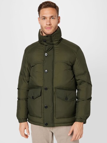 JACK & JONES Winter Jacket in Green: front