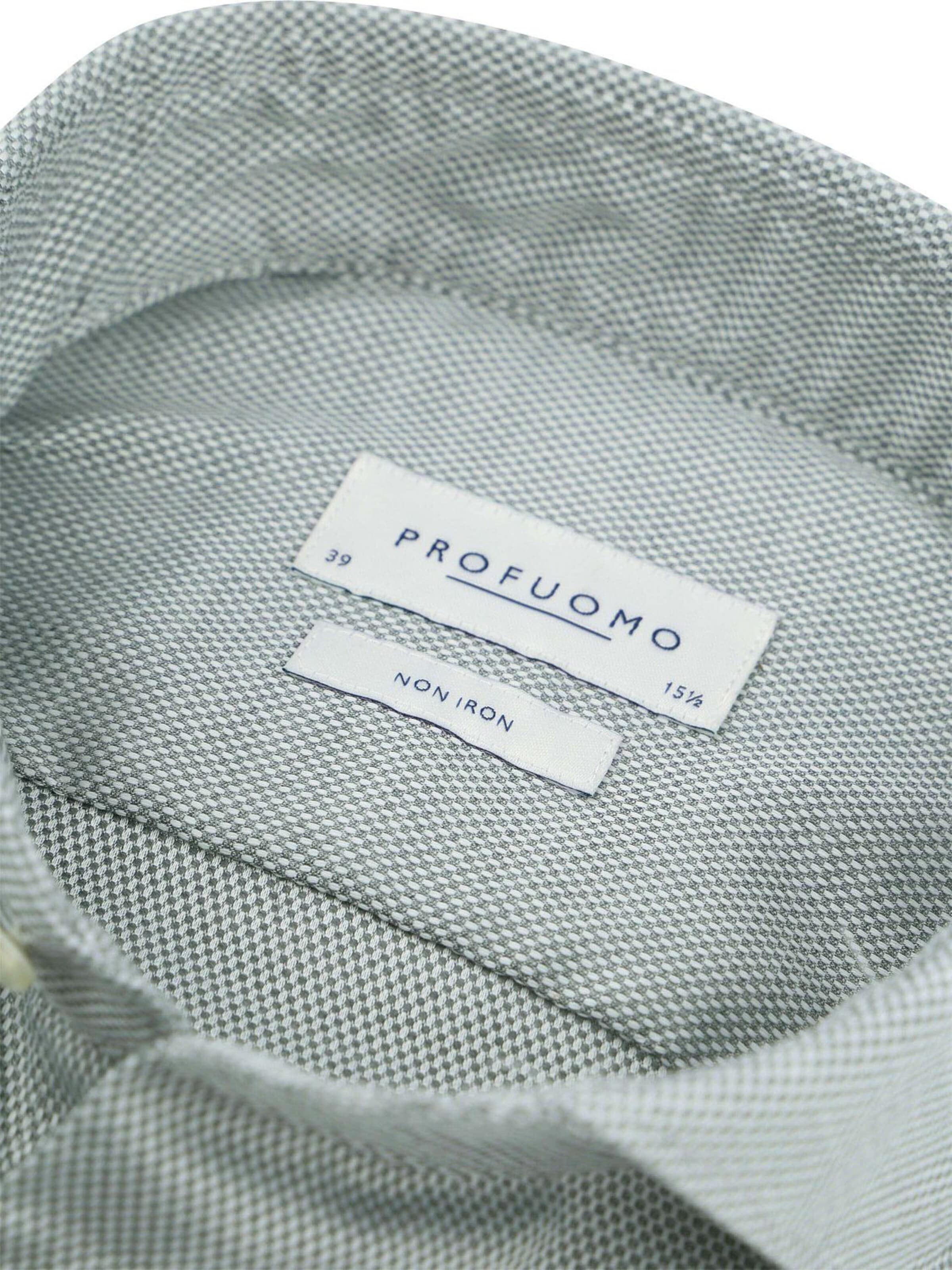 Profuomo Slim fit Button Up Shirt in Green
