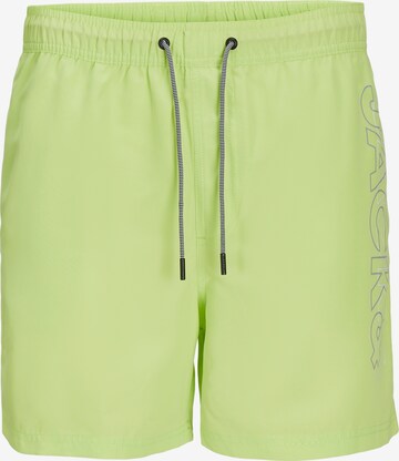 Pantaloncini da bagno 'FIJI' di JACK & JONES in verde: frontale