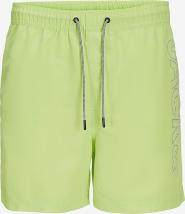 JACK & JONES Badshorts 'FIJI' i grön: framsida