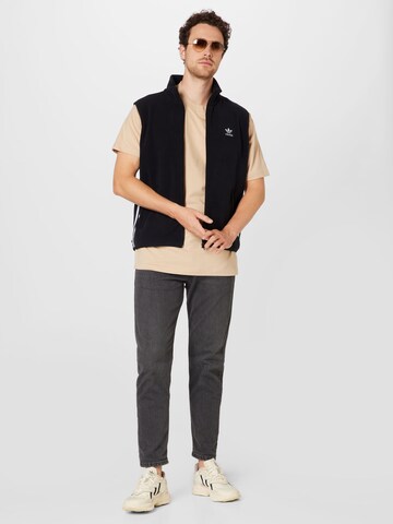 ADIDAS ORIGINALS Vest 'Adicolor 3-Stripes Fleece ' in Black
