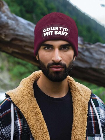 Youth Designz Mütze 'Geiler Typ mit Bart'‌‌‌‌‌‌‌‌ in Rot