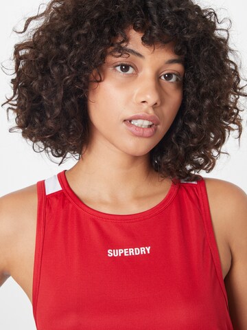 Superdry Sporttop 'Train Active' in Rood