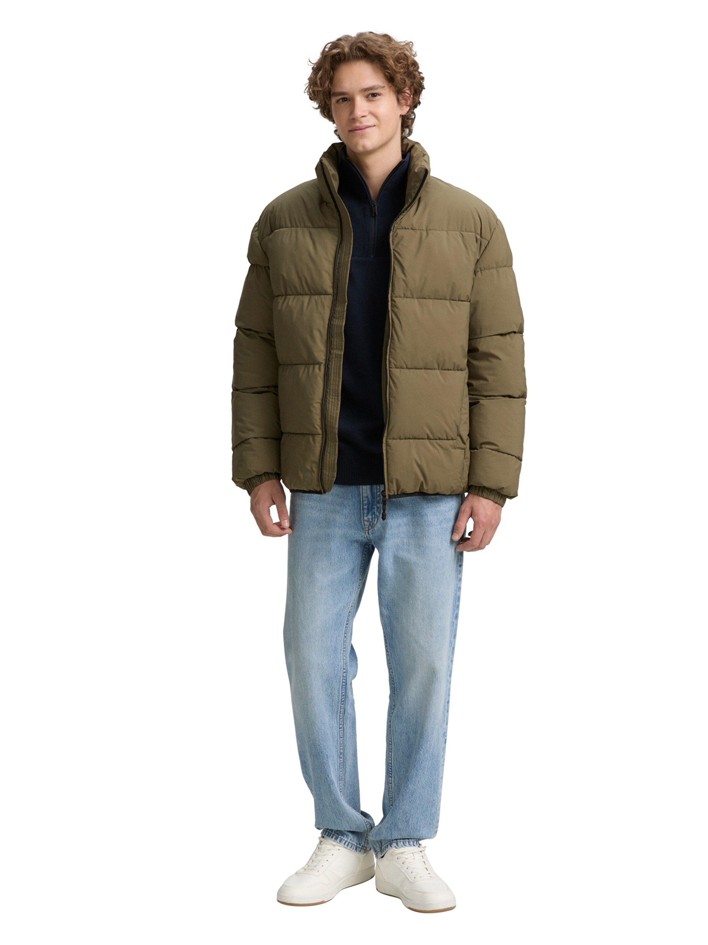 TOM TAILOR DENIM Winterjacke in Grün