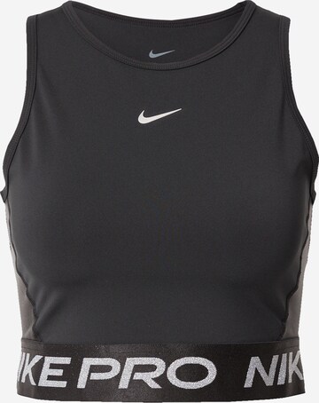 NIKE Sporttop 'Pro' in Zwart: voorkant