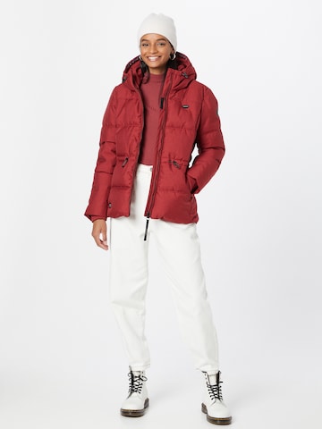 Ragwear Winter jacket 'Calena' in Red