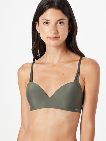 Sutien de tricou Sutien de la Calvin Klein Underwear pe verde: față