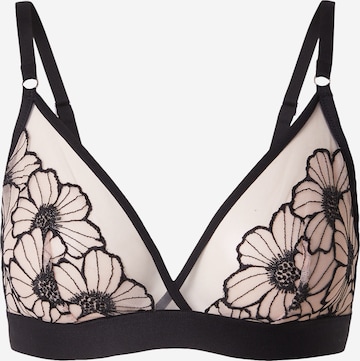 juoda Chantelle Trikampė Liemenėlė 'LUSH': priekis