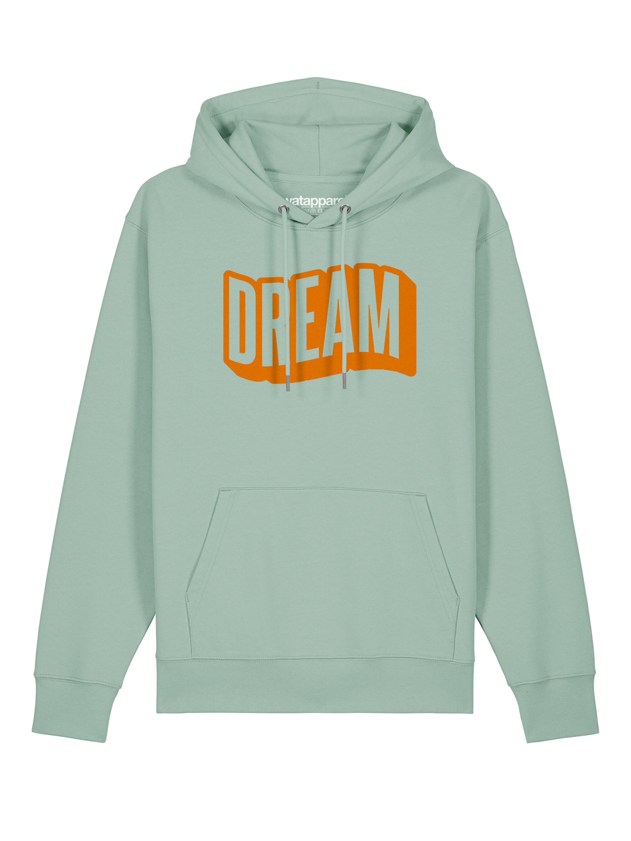 Watapparel Sweatshirt ' Dream ' in Groen: voorkant