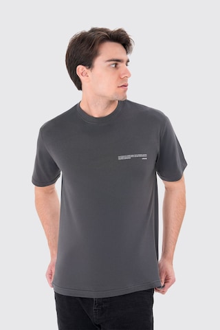 UNIQVIBE Shirt in Grey: front