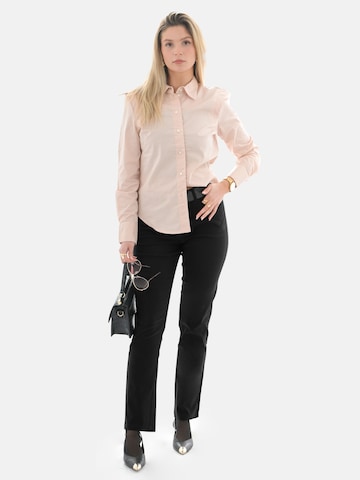 PANTONECLO Regular Trousers 'Leafletic Women’s Trouser' in Black