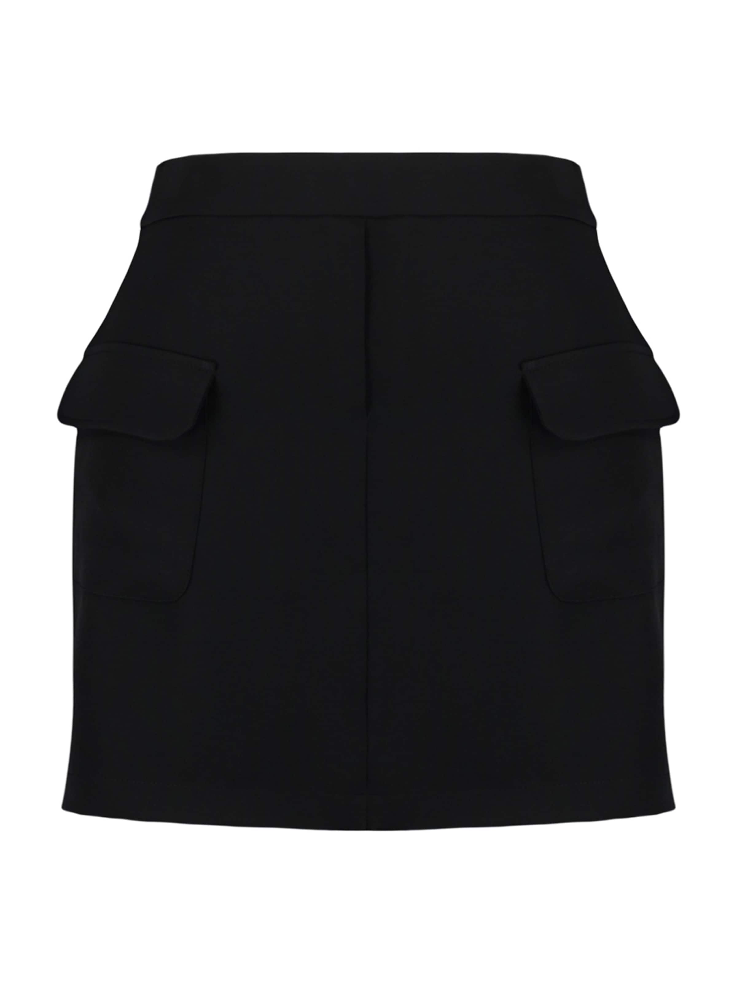 Trendyol Curve Skirt in Black: front