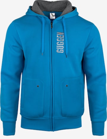 Guggen Mountain Sweatshirt 'Kapuzenpullover 1862 Sweatjacke Pullover' in Blauw: voorkant