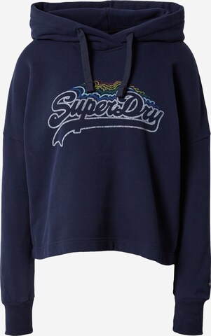 Superdry Mikina - Modrá: predná strana