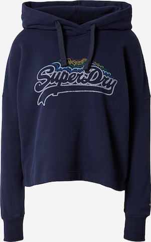 Superdry Sweatshirt in Blue: front