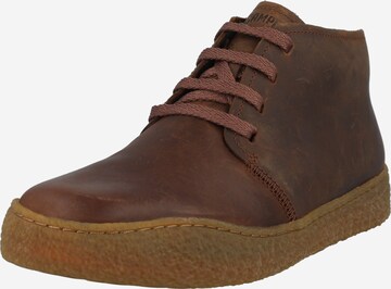 CAMPER Lace-Up Boots 'Peu Terreno' in Brown: front