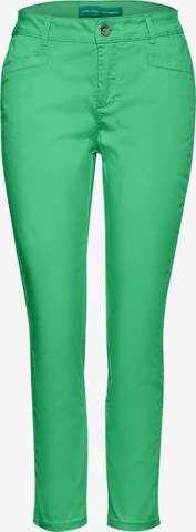 STREET ONE Slim fit Chino Pants in Green: front