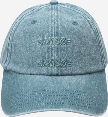 Șapcă de la Samsøe Samsøe pe verde