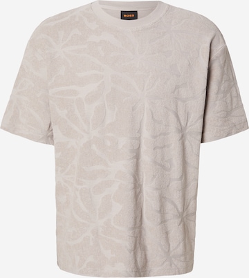 T-Shirt 'Flower' BOSS en gris : devant