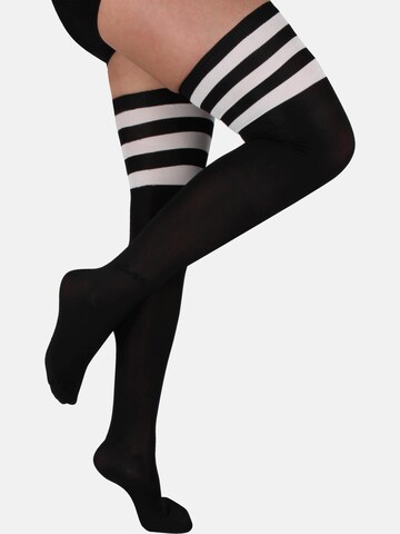 Chaussettes montantes normani en noir