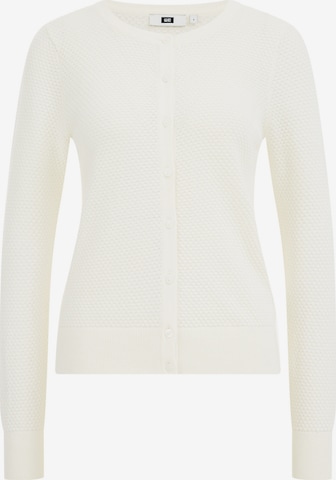 WE Fashion Gebreid vest in Wit: voorkant