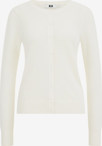 WE Fashion Knit cardigan in White: front