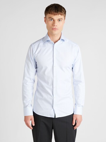 ETON Slim fit Button Up Shirt in Blue: front