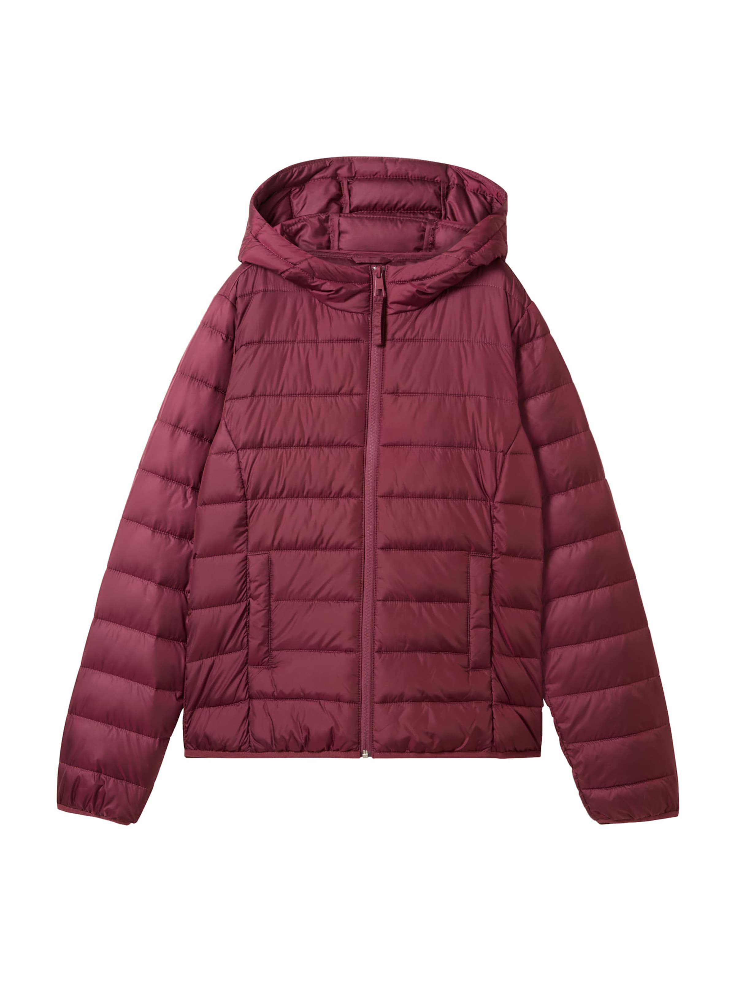 TOM TAILOR DENIM Přechodná bunda – červená: přední strana