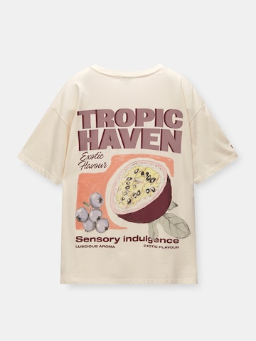 Pull&Bear T-Shirt in Beige