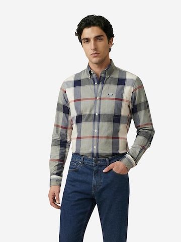 Barbour - Ajuste regular Camisa 'HARRIS  MSH5071' en azul: frente