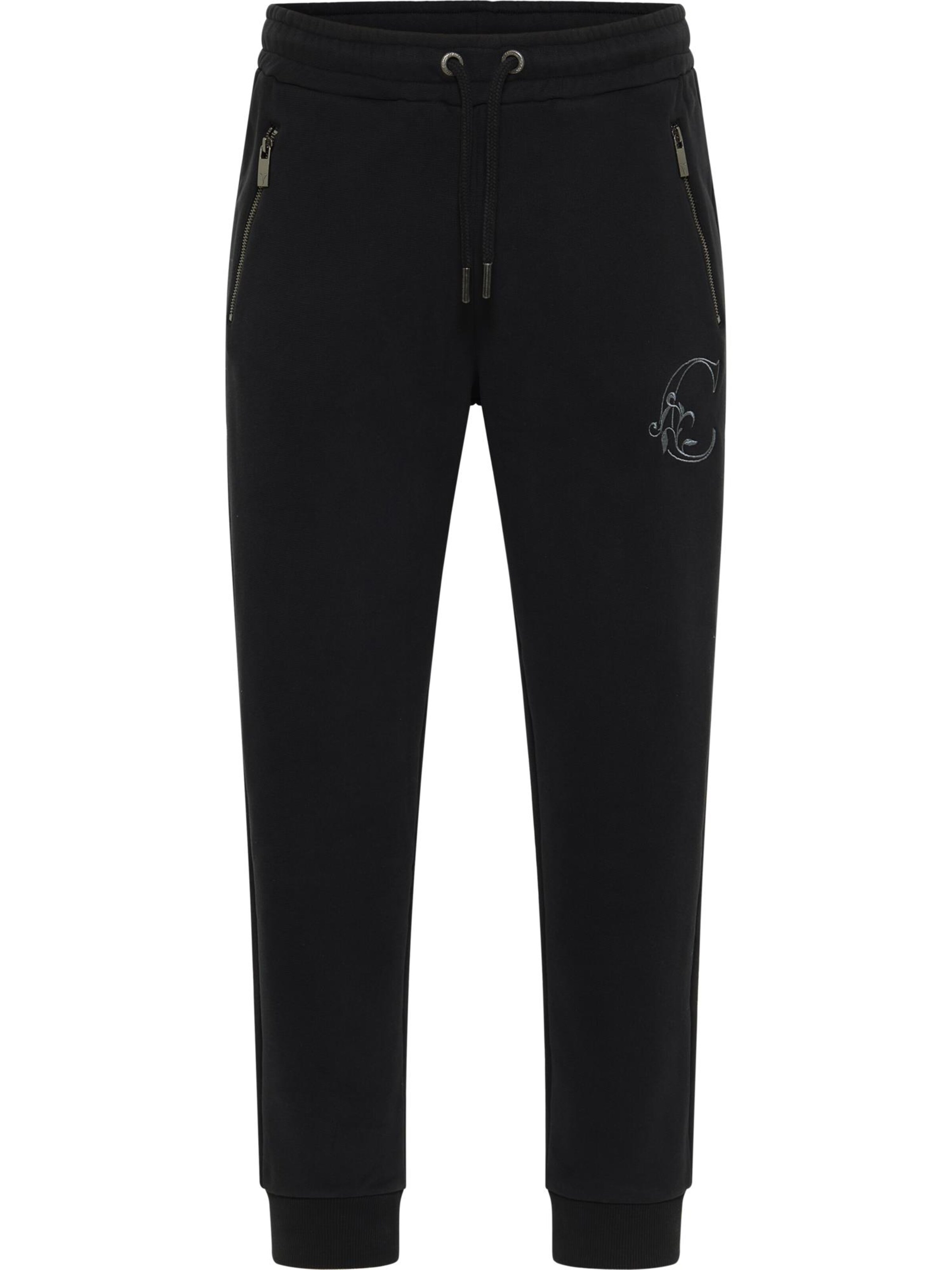 Carlo Colucci Broek 'De Bettin' in Zwart: voorkant