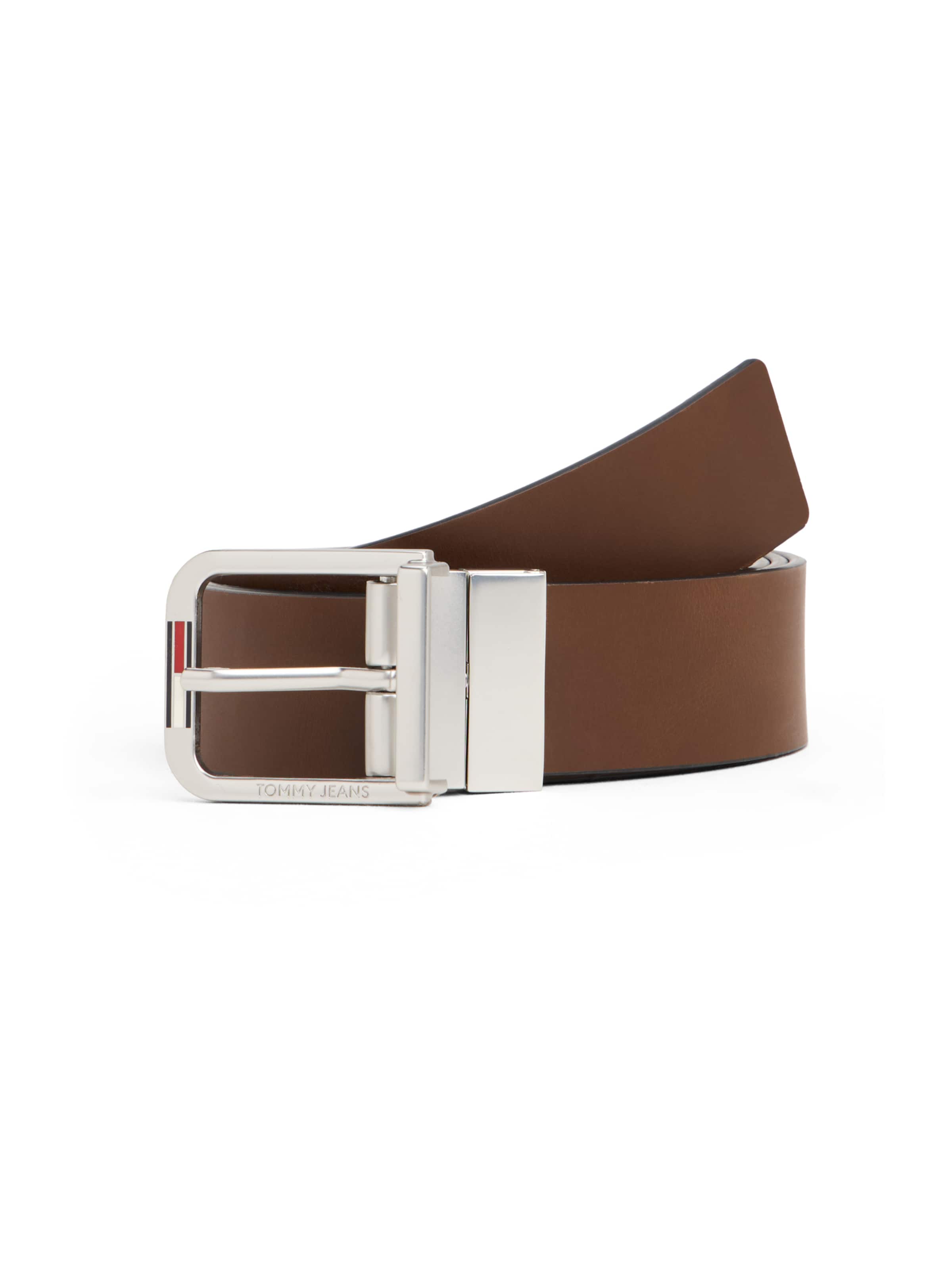 Tommy Jeans Колан 'AUSTIN 3.5' в кафяво / черно, Преглед на продукта