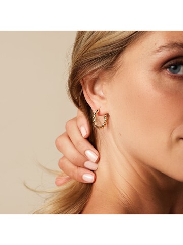 CHRIST Ohrringe in Gelb: Vorderseite