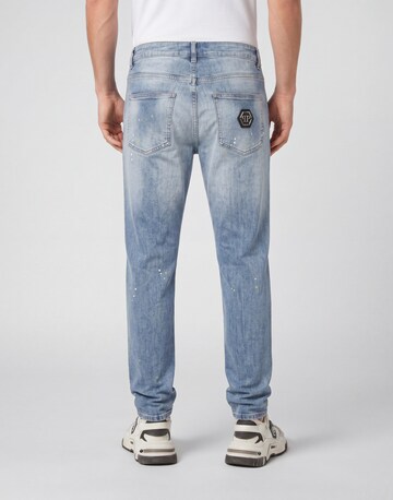 Philipp Plein - Tapered Calças de ganga em azul
