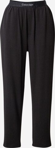 Pantalon de pyjama Calvin Klein Underwear en noir : devant