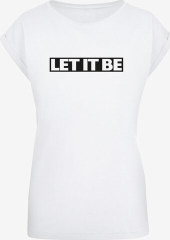 Merchcode Shirt ' Beatles ' in White: front