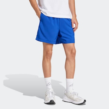 ADIDAS SPORTSWEAR Regular Workout Pants in Blue: front