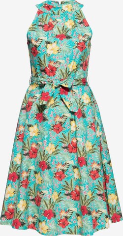 Queen Kerosin Summer Dress in Green: front