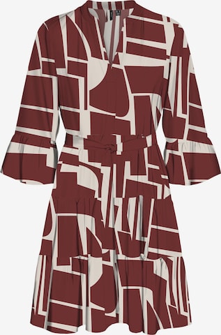 Vero Moda Curve Dress 'ZERA' in Brown: front