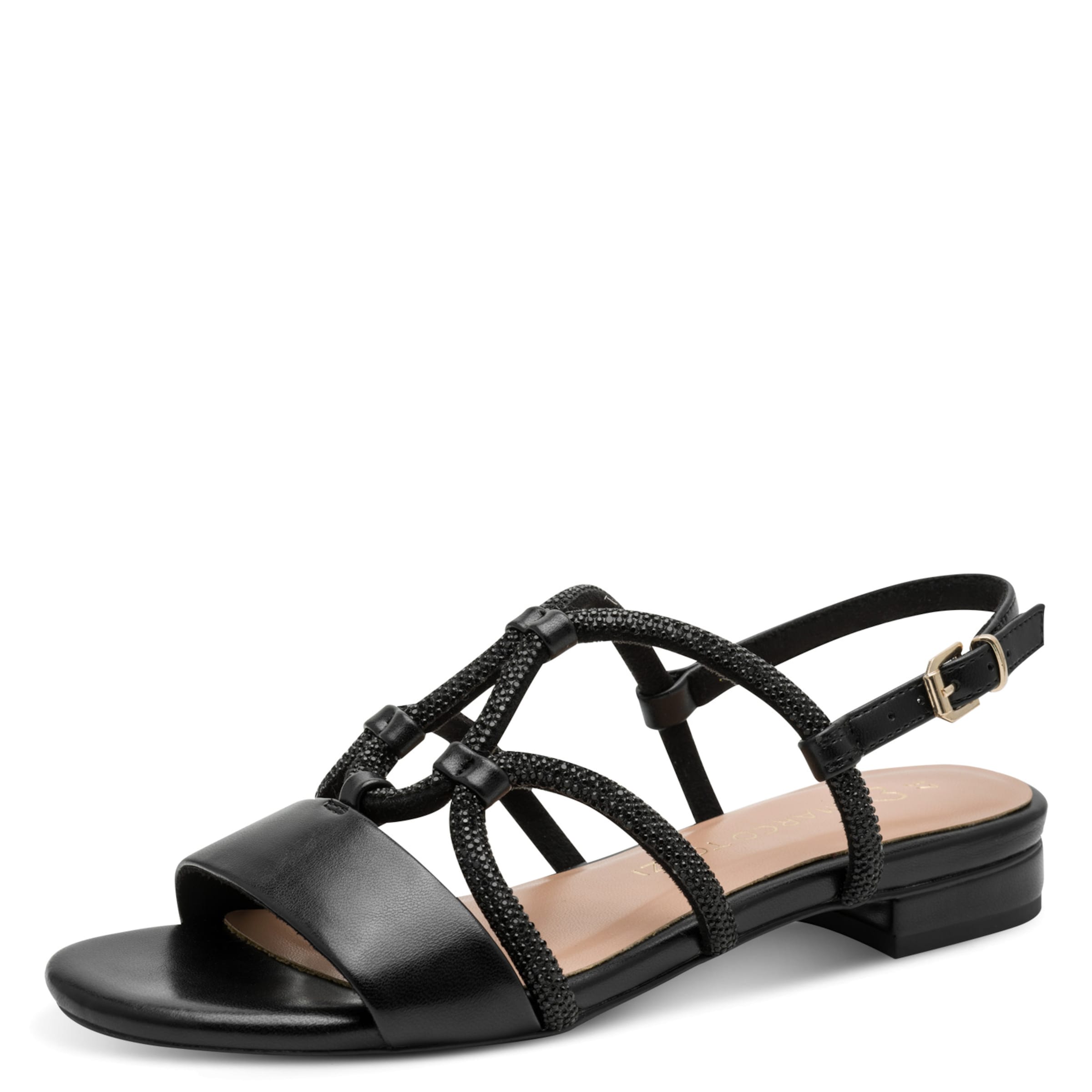 MARCO TOZZI Strap Sandals in Black: front