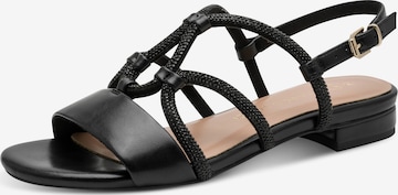 MARCO TOZZI Strap Sandals in Black: front