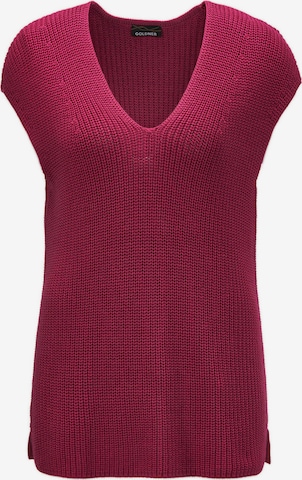 Goldner Knitted vest in Red: front