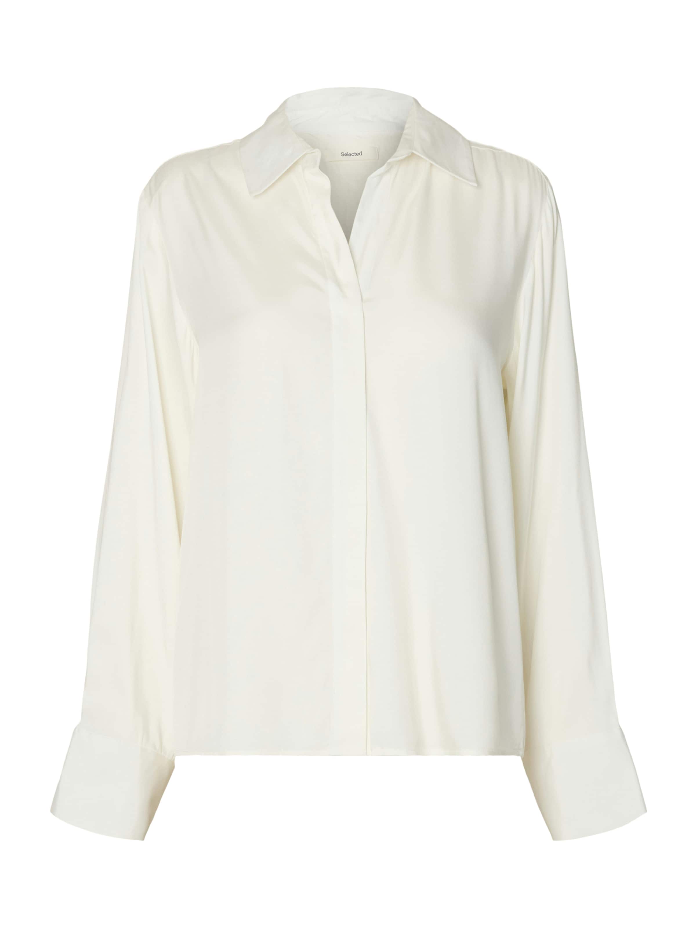 Chemisier SELECTED en blanc : devant