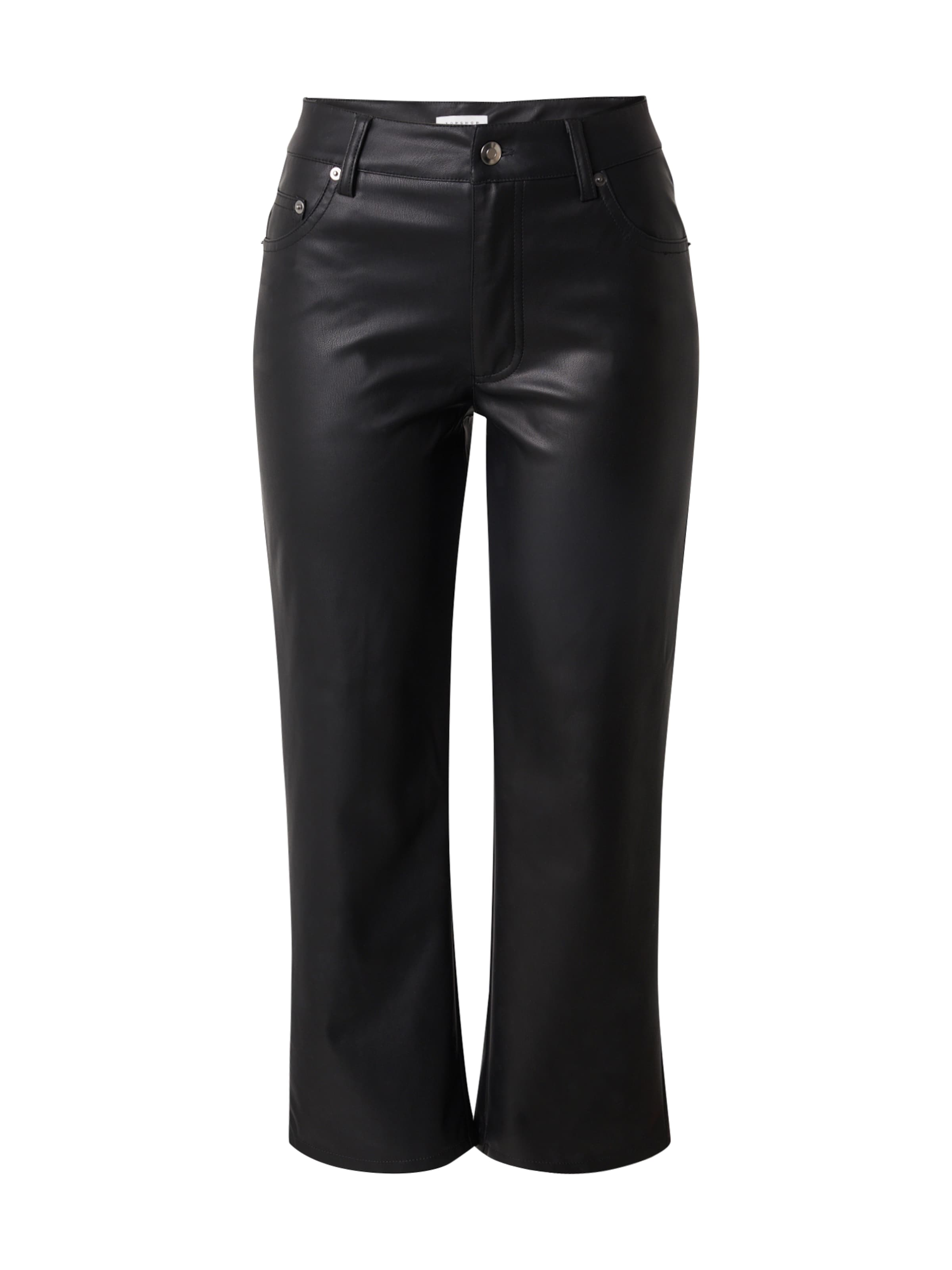 TOPSHOP - Regular Calças em preto: frente